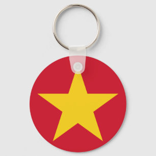 Vietnam flaggaskjorta nyckelring