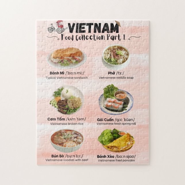 Vietnam Food Collection Puzzle Pussel (Vertikal)