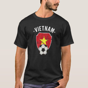 Vietnam Fotboll för Vietnam, Vietnams Flagga Pr T Shirt