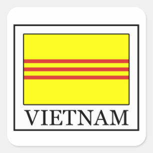 Vietnam Fyrkantigt Klistermärke