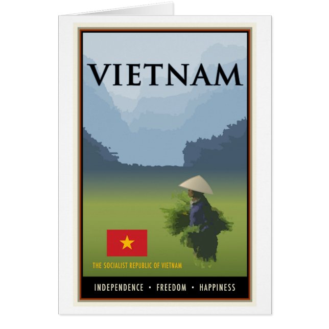 Vietnam Hälsningskort (Framsidan)