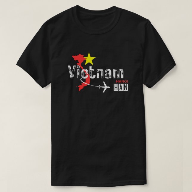 Vietnam Hanoi Airport Code T Shirt (Design framsida)