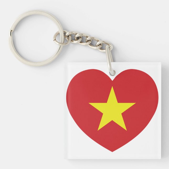 Vietnam Heart Flagga (Framsidan)