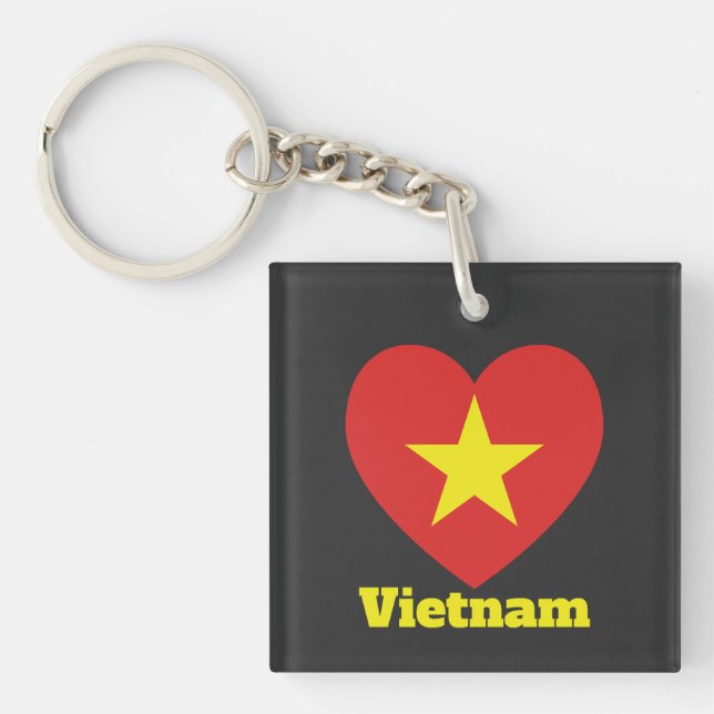 Vietnam Heart Flagga (Framsidan)
