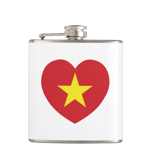 Vietnam Heart Flagga Fickplunta (Framsidan)