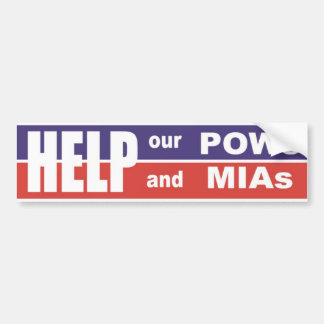 Vietnam hjälper våra POW och MIA Bumper Sticker Bildekal