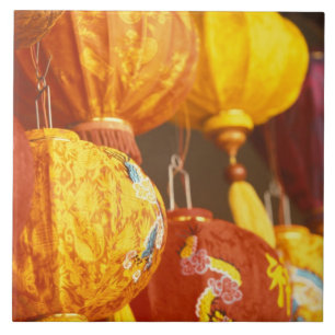 Vietnam, Hoi An Stora lyktor, souvenirer Kakelplatta