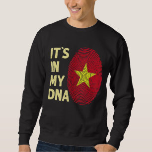 Vietnam i mitt dinska Vietnam-Flagga Vietnam Lång Ärmad Tröja