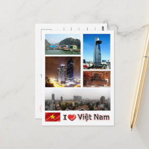 Vietnam - Jag älskar - Vykort
