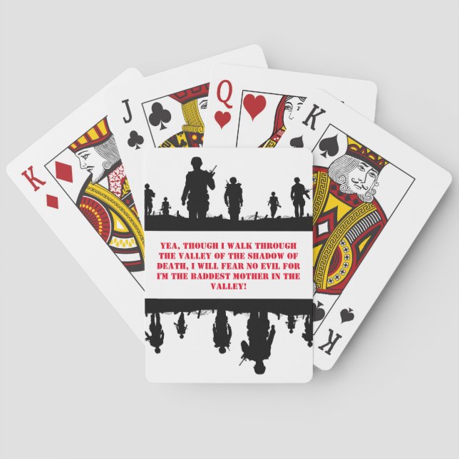 Vietnam - jag går genom dalen casinokort (Baksidan)