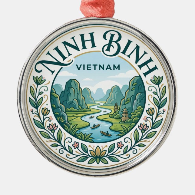 Vietnam Julgransprydnad Metall (Framsidan)