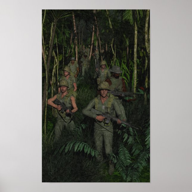 Vietnam: Jungle Patrol Poster (Framsidan)