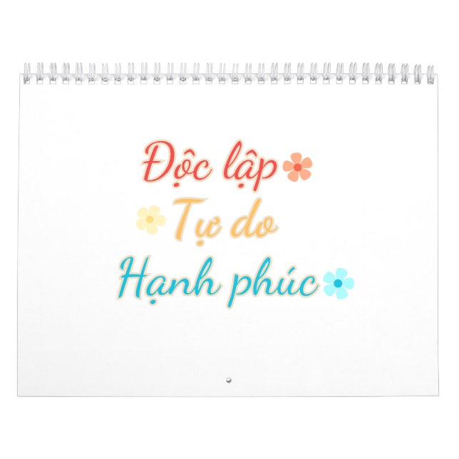 VIETNAM-kalender - Självständighetsfrihet - lycka Kalender (Omslag)