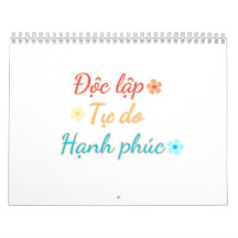 VIETNAM-kalender - Självständighetsfrihet - lycka