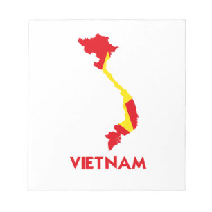 VIETNAM KARTA ANTECKNINGSBLOCK