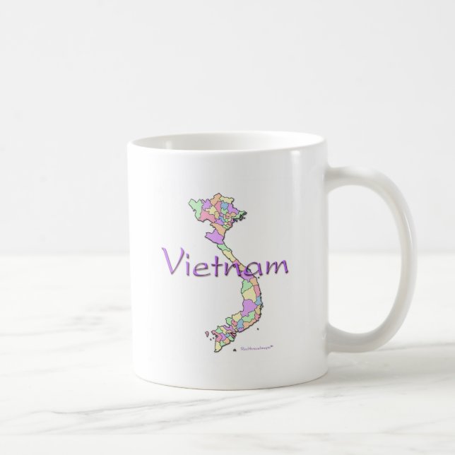 Vietnam karta kaffemugg (Höger)