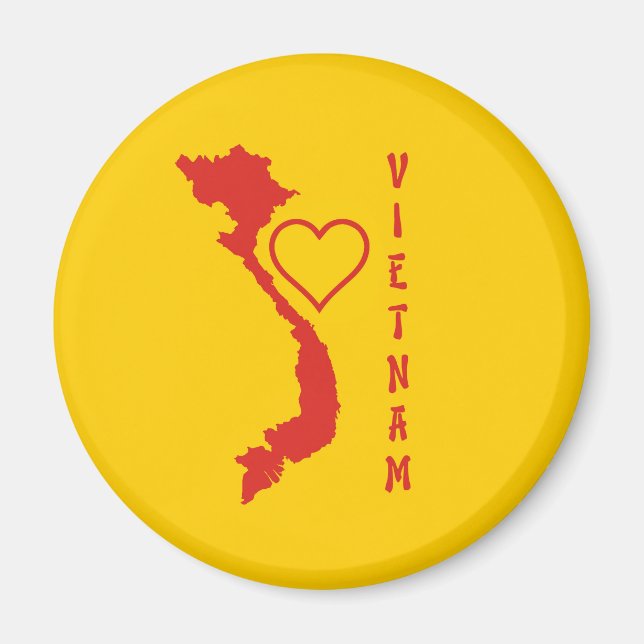 Vietnam Karta Magnet (Framsidan)
