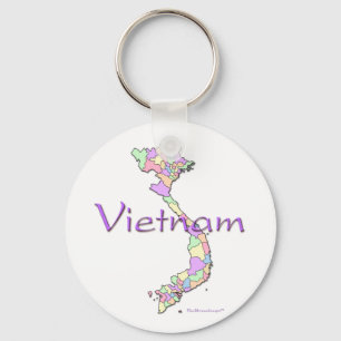 Vietnam karta nyckelring