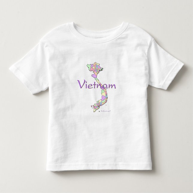 Vietnam karta t-shirt (Framsida)