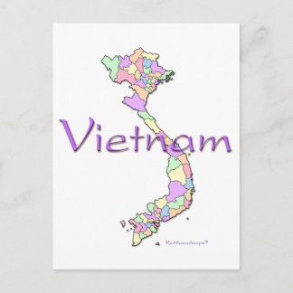 Vietnam Karta Vykort