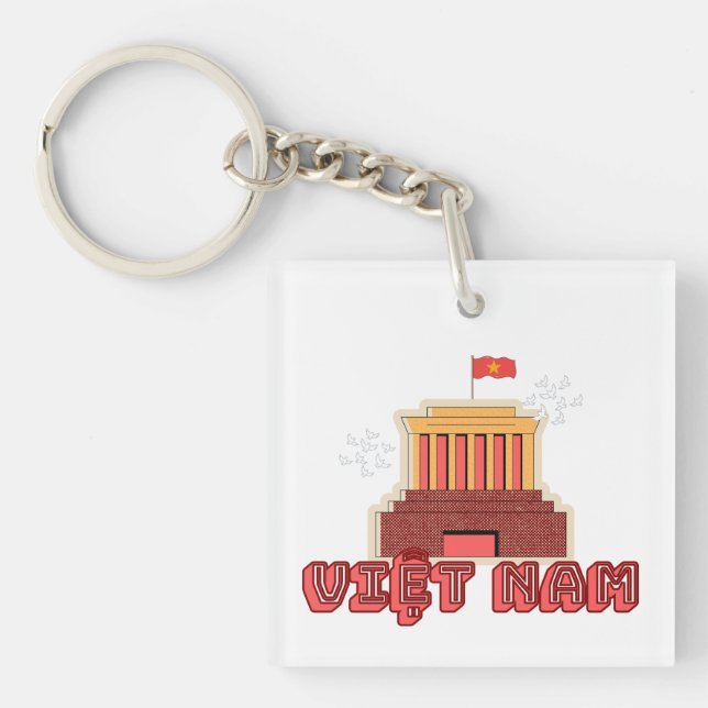 VIETNAM Keychain - Ho Chi Minh Mausoleum (Framsidan)