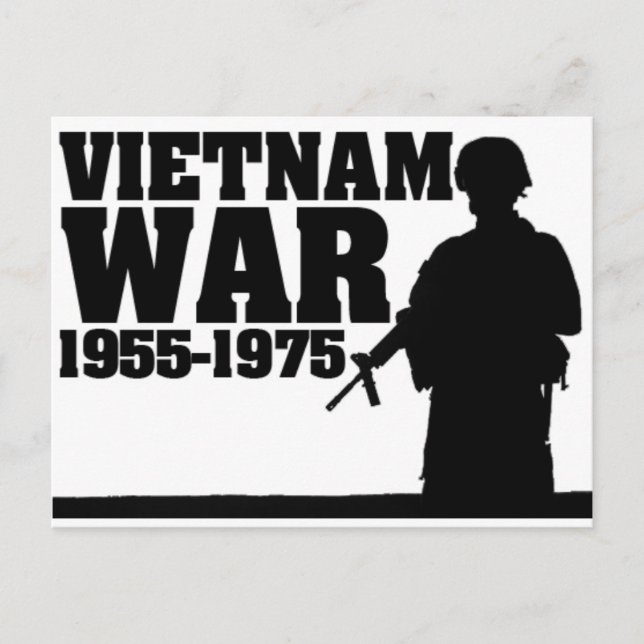 Vietnam Krig 1955-1975 Vykort (Framsida)