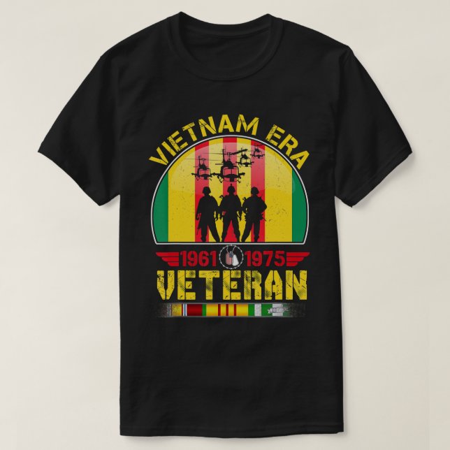 Vietnam Krig Era Retrött Soldier T-Shirt (Design framsida)