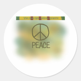 Vietnam krig helmet graffiti runt klistermärke