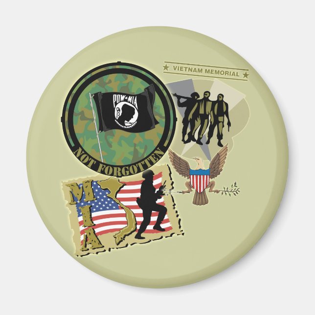 Vietnam Krig Magnet (Framsidan)