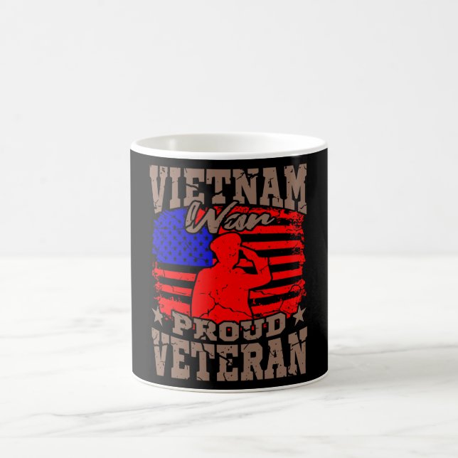 VIETNAM KRIG PROUD VETERAN American Veteran Gift Kaffemugg (Center)