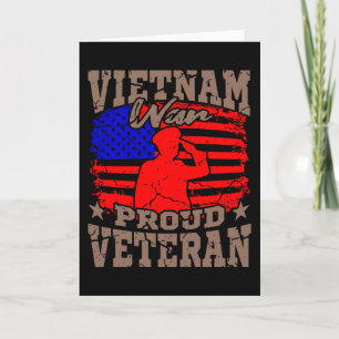 VIETNAM KRIG PROUD VETERAN American Veteran Gift Kort