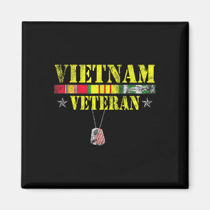Vietnam Krig Veteran Dogtag Memorial Patriotic Magnet