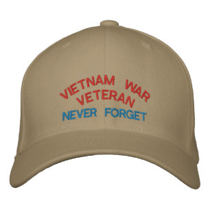 VIETNAM KRIG VETERAN, GLÖMMA ALDRIG BRODERAD KEPS