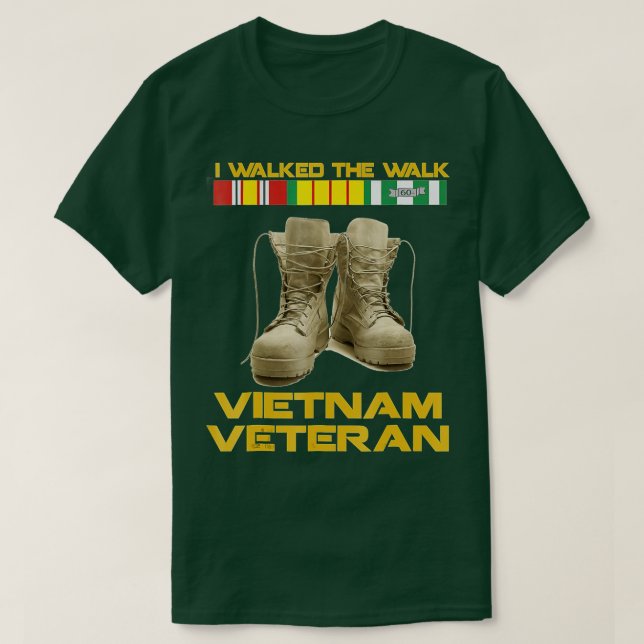 Vietnam Krig Vietnam Veteran T shirt Gift Us Vete (Design framsida)
