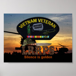 Vietnam Nam Krig LRRPS Veterans Vets Patch Poster