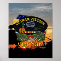 Vietnam Nam Krig Veterans Vets Patch Print
