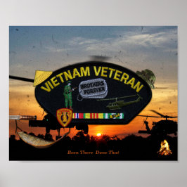 Vietnam Nam Krig Vets Veterans Patch Poster