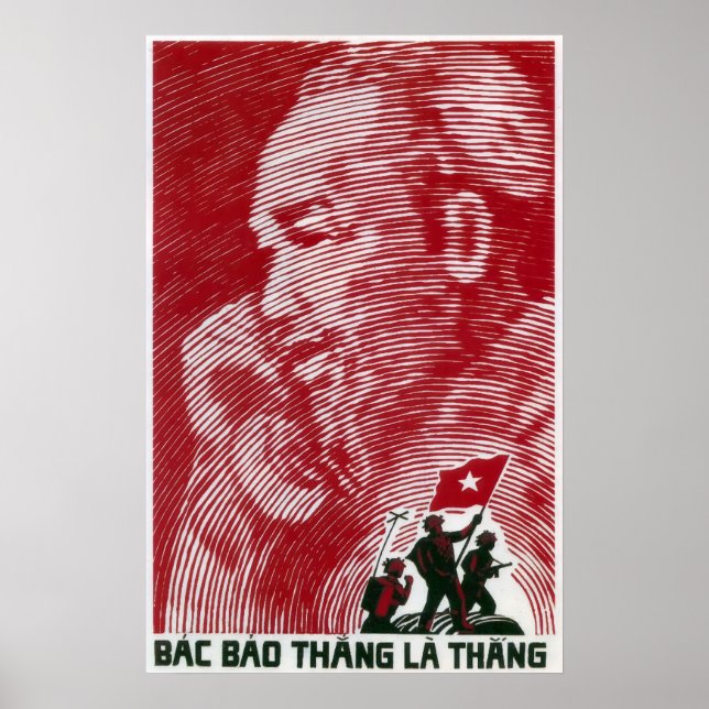 VIETNAM PROPAGANDA POSTER (Framsidan)