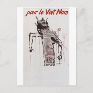 Vietnam Propaganda Poster Vykort