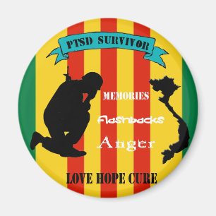 Vietnam PTSD överlevandemagnet Magnet