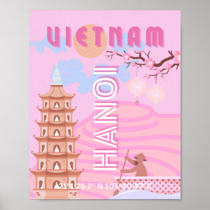 Vietnam Resa Konst, Rosa Poster