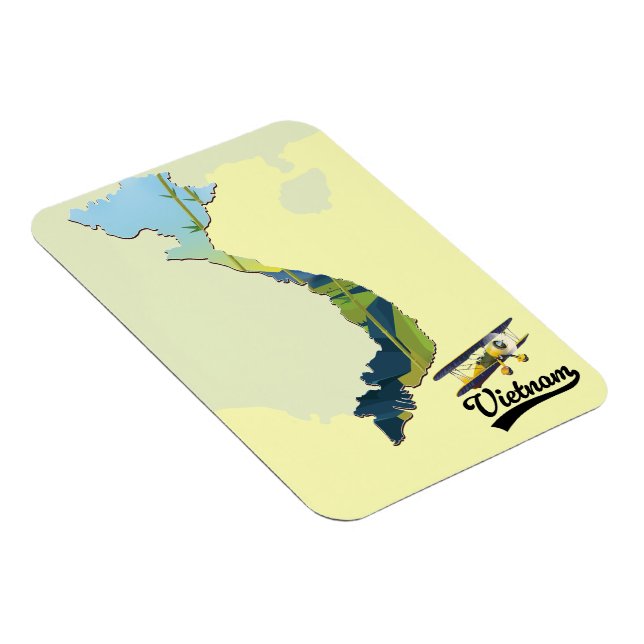 Vietnam reskarta magnet (Högersidan)