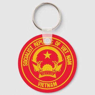 Vietnam Round Emblem Nyckelring