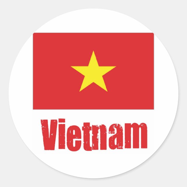 Vietnam Runt Klistermärke (Framsida)