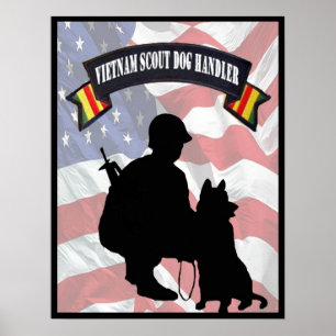 Vietnam Scout Hund Handler Poster