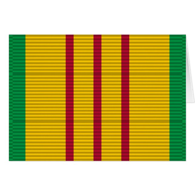 Vietnam Service Medal-band Hälsningskort (Framsidan Horizontal)