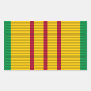 Vietnam Service Medal-band Rektangulärt Klistermärke