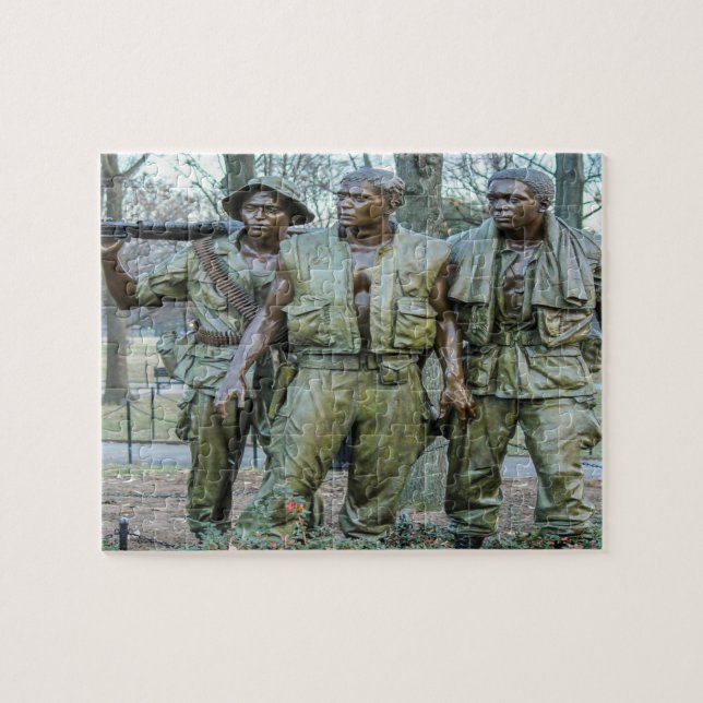 Vietnam Soldiers Memorial Washington Pussel (Horisontell)