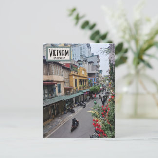 Vietnam Street Life, Anpassade Date Postcard Vykort