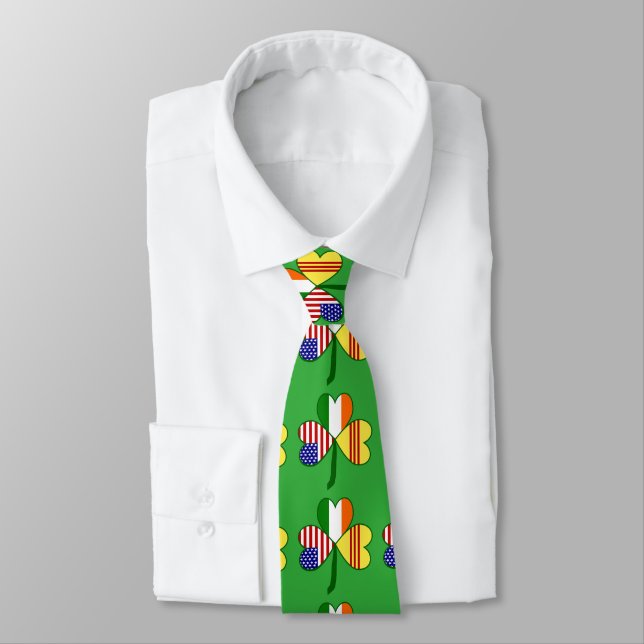 Vietnam (Syd) USA Irland Shamrock Flagga Slips (Bunden)